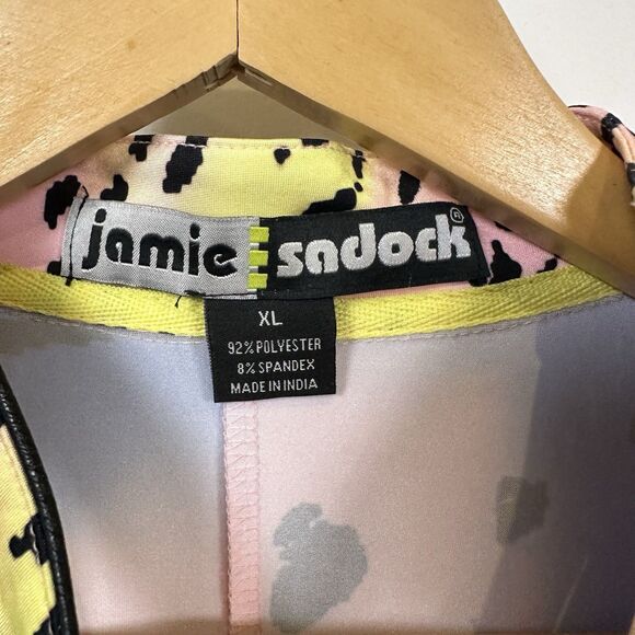 Jamie Sadock Golf Dress XL Sleeveless Pink Blue Abstract Colorful Luna Bright - Picture 5 of 12